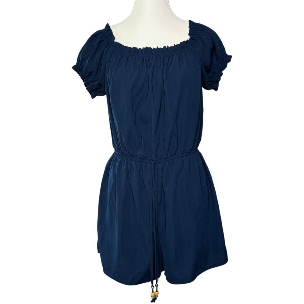 ▪️|EUC| KINGSTON GREY Off Shoulder Cinch Waist Romper